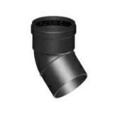 CURVA AP.45°ALL.NERO D80