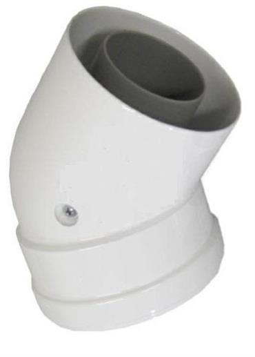 CURVA 60/100 45GR CONDENSAZIONE