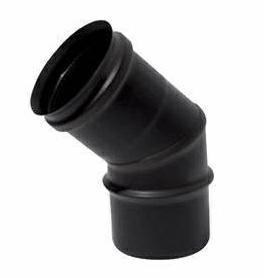 CURVA 45G D.80 NERO 0,5MM