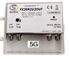 AMPLIFIC.2IN UHF - 2 OUT 5G