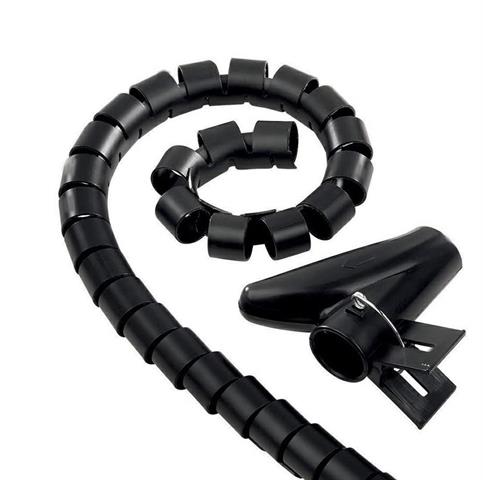 SPIRALE POLIETIL.15MM 1,8MT NERO